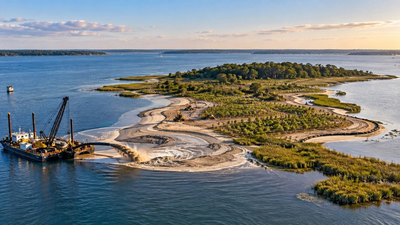 60,000 cubic yards of sediment rebuilt Maryland’s eroding Swan Island