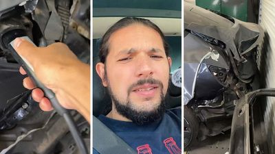 Man Gets Wrecked Tesla In The Shop, Then Plugs It In: 'I Wouldn't Do That'