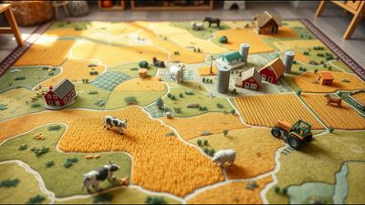 North Dakota entrepreneur brings real farm layouts to playroom rugs