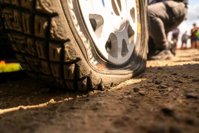 Elfyn Evans suffers puncture ahead of Power Stage WRC title decider