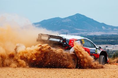 WRC Sardinia: Evans suffers puncture ahead of Power Stage in title decider