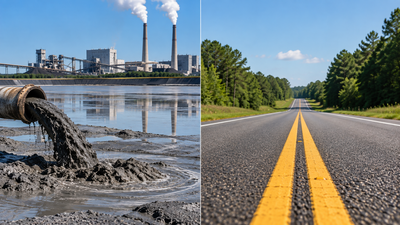 Stronger Ash Sections Bend Less: Mississippi test road uses coal pond ash; FHWA tracks deflection data