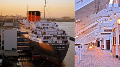 Queen Mary Becomes Hotel: Long Beach buys retired liner; ship becomes waterfront attraction