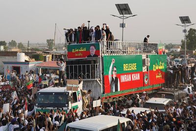 Imran Khan’s supporters demand former Pakistan leader’s release in mass rally