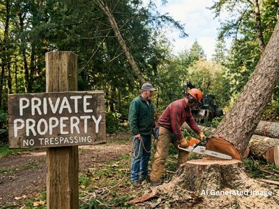 US couple awarded thousands of dollars after logging crew cuts more than 1,000 trees from their Mississippi land; how photos, stump records and a survey helped them win
