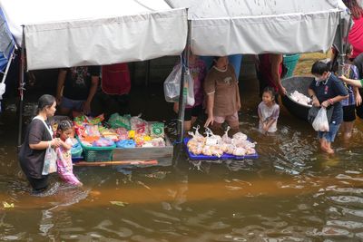Anger in Bangkok over inaction to tackle flooding threat as death toll rises to 31