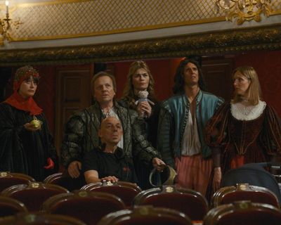 Comédie Française review – pre-show bedlam plays theatrical chaos for laughs