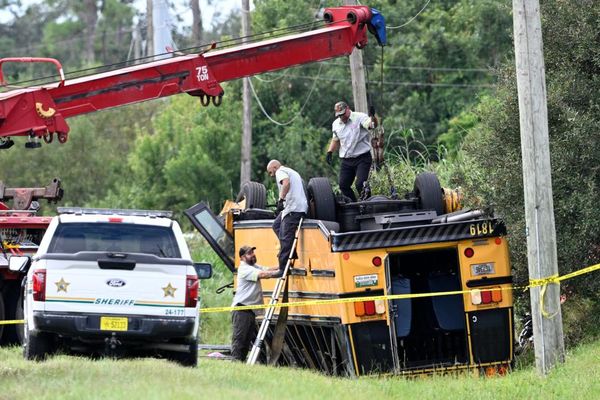 Florida high schooler and one other killed in school bus rollover crash