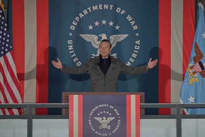 Pete Hegseth Backdrop Draws Nazi-Era Comparisons as Critic Says 'Accidental Nazi Is Just Not a Thing'