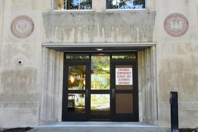 Cornell University hit with graffiti and broken glass door as firestorm continues