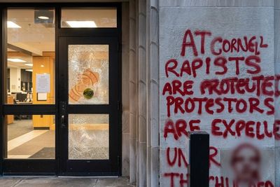 Cornell Protesters Smash Day Hall Door Over Alleged Gang Rape and Accuse University of Protecting 'Rapists'