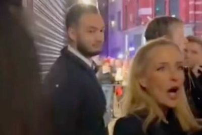 Gillian Anderson asks superfans not to sit in front row of West End show in viral video