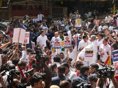 ‘Gyanesh, it’s done bro’: INDIA bloc MPs march to EC, demand CEC Gyanesh Kumar’s resignation