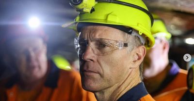 Chris Minns meets workers at the state's largest coal mining project