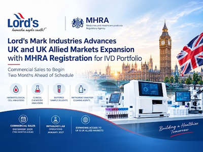 Lord’s Mark strengthens UK and UK allied market strategy with regulatory backing for IVD portfolio.