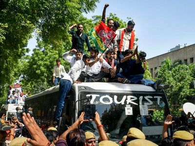 BJP slams INDIA bloc’s EC march, says Congress trying to ‘relaunch’ Rahul Gandhi