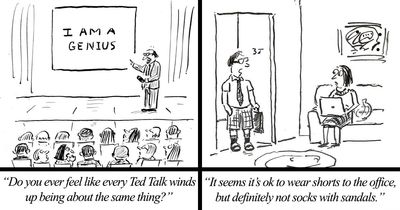 26 New Brilliant Cartoons By A New Yorker Veteran That Expose The Absurdity Of Everyday Life