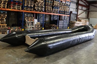 Small boats ‘set for people smugglers’ seized at UK airport