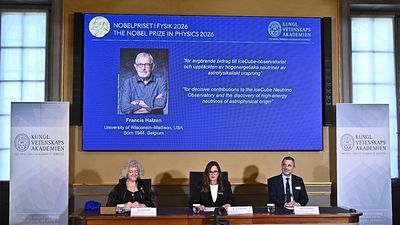 Belgian physicist wins Nobel for turning Antarctic ice into a telescope