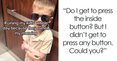 Mom Pushes Elevator Button Before Her Son Can To Teach Him A Lesson, Then Ignores His Meltdown