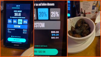 Texas Roadhouse customer spends $68.61 and checks the tipping tablet to pay. Then he realizes what the 20% tip is actually charging him: ‘What’s up?’