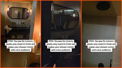Couple allegedly finds a see-through vent in their resort shower. It looks directly into an active maintenance corridor: ‘Free peep show’