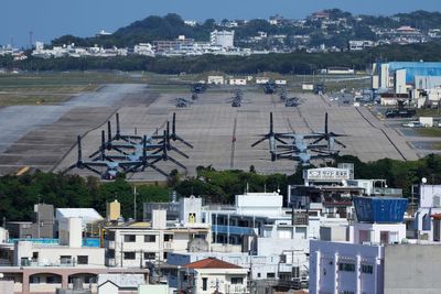 US military restricts troops from leaving the base in Okinawa after Marine is arrested in a killing