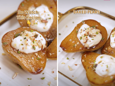 Craving a quick dessert? Try Chef Kunal Kapur’s easy Cinnamon Baked Pears recipe at home with simple ingredients