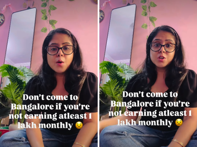 Woman says ‘don’t come’ to Bangalore if you earn less than Rs 1 lakh a month, cites high rent and property prices