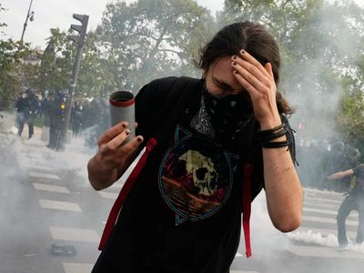 French riot police fire tear gas as more than 2,50,000 join student protests nationwide