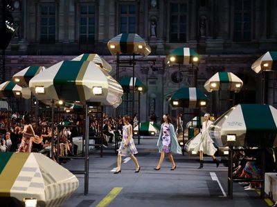 Louis Vuitton goes sheer and fluid for a hotter world