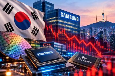 Global Market: South Korean shares fall as investors await Samsung Electronics earnings