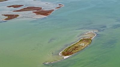 The Caspian Sea has been shrinking for decades. Now, a new island has emerged