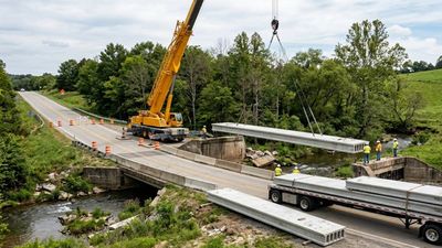 Maryland Bridge Project Savings: Precast slabs cut work from 15 to 3 months; study estimates $1.49 million gain