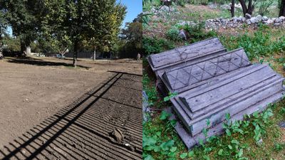 North Dakota governor’s residence project uncovers seven coffins and human remains