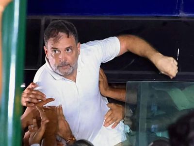‘Every FIR is a medal’: Rahul Gandhi marches to Jantar Mantar, riot police deployed as Opposition demands CEC’s resignation
