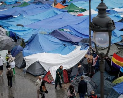 ‘Now is the moment’: housing activists at Madrid encampment pin wary hopes on Spain’s early election