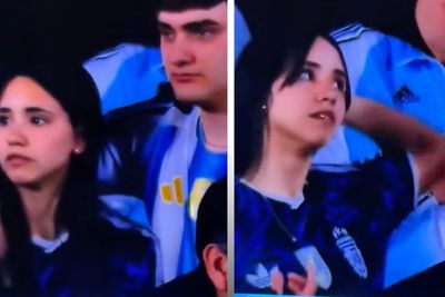 Young couple’s ‘awkward’ moment steals show at Messi’s Argentina farewell