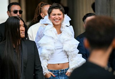 Zendaya Brings Romantic Ruffles to the Louis Vuitton Spring/Summer 2027 Show