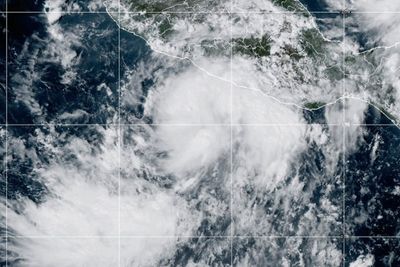 Tropical Storm Simon forms in the Pacific Ocean off the southwestern coast of Mexico