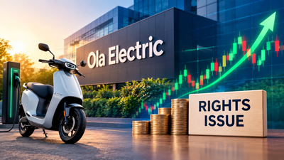 Ola Electric shares drop 4% as EV maker plans Rs 1,000 crore rights issue