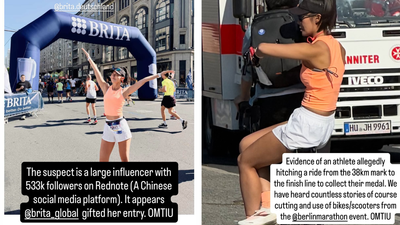 Influencer Apologises For Cheating At The Berlin Marathon After A Pic Of Her On A Bike Goes Viral