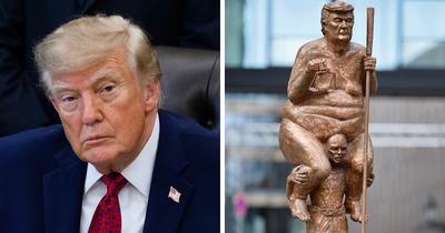 Satirical Golden Statue Of Donald Trump Goes On Display, And The Comments Are Brutal