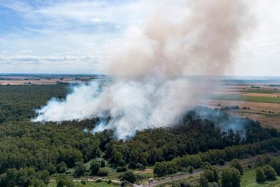 England wildfires soar to second-highest on record after extreme weather