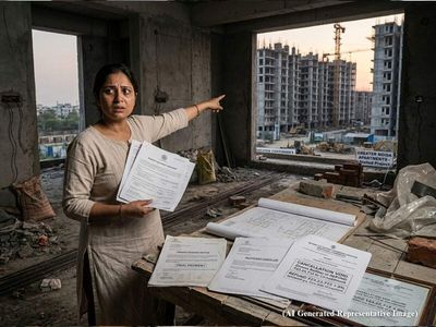 Homebuyer already paid Rs 23.23 lakh for a flat, refused another Rs 8 lakh until promised construction was complete, her allotment was cancelled; builder ordered to pay 23.83 lakh