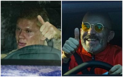 Pictured: Man City stars return to training for first time since club's Premier League charges verdict