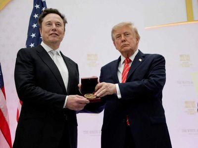 Donald Trump gives 'national treasure' Elon Musk top US medal after rift