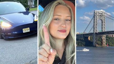 Woman Spots Tesla In New Jersey. Then It Almost Goes Off A Cliff