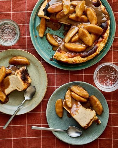 Benjamina Ebuehi’s recipe for toffee apple Basque cheesecake
