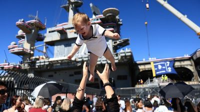 Families reunited as USS Lincoln returns from troubled 10-month deployment